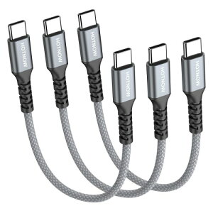 HOTNOW�Z�IUSB C��USB C??30cm3�{�A0.3m USB?�^C�[???PD 65W��?��iPhone 17 16 15,Galaxy S25/S24/S9, Pixel 4/3 XL, MacBook Air iPad Pro 2020