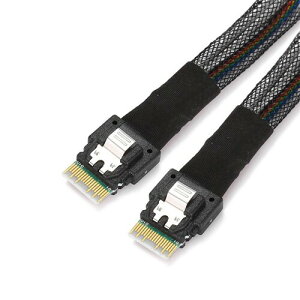 xiwai PCI-E �X�������C�� SAS 4.0 SFF-8654 4i 38�s�� �z�X�g - SFF-8654 �X���� SAS �^�[�Q�b�g�P�[�u�� 40cm