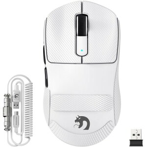 MAMBASNAKE M3 �Q�[�~���O�}�E�X ���y�� ���� �}�E�X ���C�����X2.4 G/Bluetooth/�L��Type-C �I���W�i�� PAW3395PRO �Z���T�[ �ō��N���X�̐��x 40000DPI DIY �����^�тɕ֗� FSWQ�G���R�[�_�[ ��������X