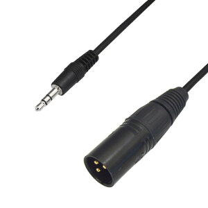 F-Factory 3.5mm TRS(3��)�~�j�v���O (�I�X) - XLR(�L���m���v���O) (�I�X) �ϊ��P�[�u�� 1.5m FNT-XT-13015S