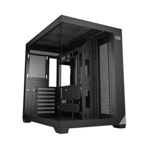 PCCOOLER CPS C3 T700 PC�P�[�X�A�f���A���`�����o�[�~�h���^���[ATX�P�[�X�A���G�A�t���[�݌v�ABTF�}�U�[�{�[�h�Ή��A�����K���X�t�����g���T�C�h�p�l���A�u���b�N�i�t�@���ʔ��j