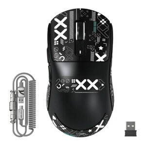 MAMBASNAKE×ATTACK SHARK X3 MAX 3[h}EX Pixart PAW3950 wZT[ }CNXCb` L/2.4G/Bluetooth _u`lBT5.4 42000DPI 750IPS 50Gőx ꉭNbN 49±3gy