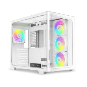 Iota C70 WH Curve ARGB Digital�~�b�h�^���[ATX�Q�[�~���OPC�P�[�X�A270°�Ȗʃp�m���}�r���[�A���A���^�C�����x�\���APWM�t�@��4��v���C���X�g�[���A���S�ʋC�G�A�t���[�A��^�f���A���`����