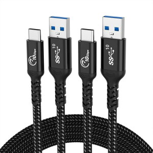 Android Auto USB C�P�[�u�� (2�{�A2m), SUMPK 10Gbps�����[�d�P�[�u���AType C�P�[�u����Samsung Galaxy�ACar Play�AiPad Pro�AMacBook�AiPhone 16/15/Pro/Max�ɑΉ��A�u���b�N