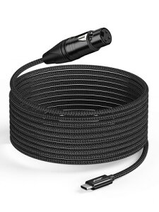 CableCreation XLR to USB C 3M �CXLR ���Xto USB Type C���^���I�[�f�B�I�ϊ��P�[�u���A�}�C�N����g�ѓd�b�i�X�}�z���j/���b�v�g�b�v/�^�u���b�g���֕ϊ��AWindows Macos iOS Android Linux Unix�A�V���[��