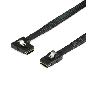 Chenyang Ultra Slim Flat Left Angled 90x Mini SAS 36pin SFF-8087 ` 8087 f[^ChP[u 80cm