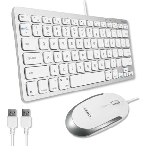 MACALLY mac �L�[�{�[�h USB A �L�� �R���p�N�g �T�C�Y US�z�� mac Windows���p �É��� �V�U�[�X�C�b�`�i�p���^�O���t) �t���T�C�Y 78�L�[ �ݑ�Ζ� �}�E�X�t �e�����[�N MacBook Pro/Air�AiMac�AMac Mini/P