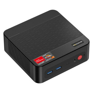 BOSGAME �~�jPC P4 Plus Ryzen 7 7730U 16GB DDR4 1TB SSD Windows 11 Pro���ځbUSB-C�i10Gbps/PD/4K60Hz�j/ Wi-Fi 6E / BT5.2 / 4K 3��ʓ����o�� / HDMI�EDP�E2.5G LAN×2�Ή� / ���^�f�X�N�g�b�v�p�\�R��
