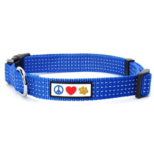 Pawtitas Reflective Collar XS Blue ybg_炩P̒߉\Ȕ˃Xeb`̎q/̎  u[