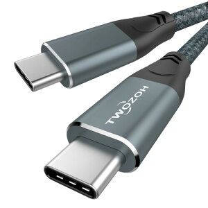 Twozoh 4K USB C�P�[�u��100W 2M (All-in-One) USB 3.2 Gen 2X2 20Gbps �f�[�^�]�� PD�����[�d USB C 3.1 Type C�P�[�u�� 4K@60Hz �r�f�I���j�^�[ �i�C�����ґg�R�[�h Thunderbolt3/4/MacBook �K�i���������s��