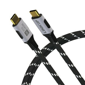 LINKUP - USB 4.0 240W 40Gbps Type-C Thunderbolt 4 P[u (2m) 8K/60HzrfIAf[^]A[dAϋv̂X[utWPbg - iPhone 15 Pro/MaxAMacBook Pro/AirAiPad ProAGalaxy S23ɑΉ