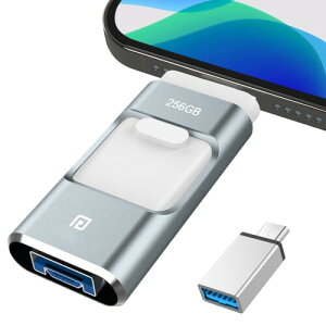 4in1 iPhone USB 256GB  obNAbv iPadΉ usb[ eʕs XCh iOS/Type-C/usb/Micro usb OtUSB X}z ʐ^f[^ۑ Phone/PC/Macbook/iPadΉ sN Phone16/ 15 Pro