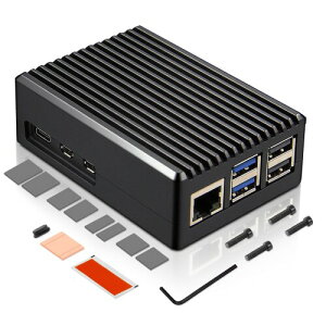 Geekworm Raspberry Pi 5 �P�[�X P573 �A���~�j�E�������P�[�X�A���Y�p�C5�p