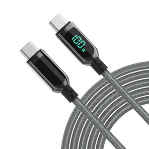  LEDfBXvCϋviC USB-C & USB-C P[u 100W PDΉ MacBook Pro/Air iPad Pro iPad Air 4 Galaxy S20 Pixel LG Ή (1.2m D)