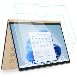Hianjoo 2���Z�b�g Surface Go4/Go3/Go2 �Ή� �t�B���� �����K���X Surface Go 4/Go 3/Go 2 �Ή� �K���X�t�B���� �t���ی�t�B���� 10.5�C���` �ی�t�B���� (�d�x9H/��U�h�~/�����ߗ�)