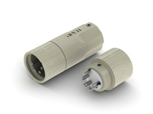 aeco XLR 4Pole Male AX4-1611R, 1pcs/1set, Rhodium Plating, Vacuum bag