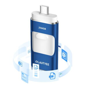 upAvKvȂv4in1 USB 256GB  Phone usb[ XCh iOS/Type-C/USB/Micro USB tbV e ʐ^ۑ usb X}z f[^ obNAbv Phone/Pad/PC/MacbookΉ O