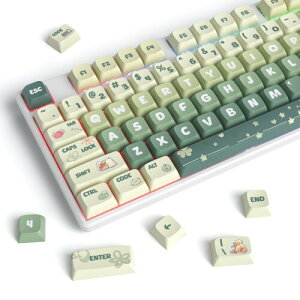 Ussixchare PBT�L�[�L���b�v �O���[�� ���킢���AXDA�v���t�@�C�� 133�L�[�J�X�^���Q�[�~���O�L�[�L���b�vANSI US����у��C�A�E�g�p�̏��،^Cherry MX�X�C�b�`���J�j�J���L�[�{�[�h(Green)