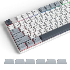 Ussixchare PBT ���{��O���[�L�[�L���b�v�Z�b�g�AXDA�v���t�@�C�� 129�L�[�J�X�^���Q�[�~���O�L�[�L���b�vANSI US����у��C�A�E�g�p�̏��،^Cherry MX�X�C�b�`���J�j�J���L�[�{�[�h(Retro Grey)