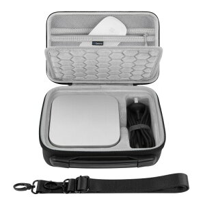 Geekria �f�X�N�g�b�v �R���s���[�^�[ �n�[�h�V�F���P�[�X �A�b�v�� Apple 2026 Mac Mini M5 / Apple 2024 Mac Mini M4 / Mini M4 Pro�ɑΉ� �g���x�� �L�������O�o�b�O �}�W�b�N Magic�}�E�X/�g���b�N�p�b�h/