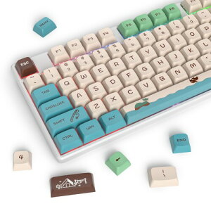 Ussixchare PBT�u���[�L�[�L���b�v�Z�b�g�AXDA�v���t�@�C�� 143�L�[�J�X�^���Q�[�~���O�L�[�L���b�vANSI US����у��C�A�E�g�p�̏��،^Cherry MX�X�C�b�`���J�j�J���L�[�{�[�h(Blue Mixed)