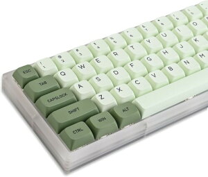 Ussixchare PBT�L�[�L���b�v �O���[�� �AXDA�v���t�@�C�� 124�L�[�J�X�^���Q�[�~���O�L�[�L���b�vANSI US����у��C�A�E�g�p�̏��،^Cherry MX�X�C�b�`���J�j�J���L�[�{�[�h(Matcha English)
