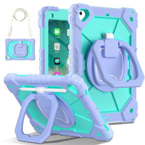 Moogukadan 360�x��] iPad ��5����/6���� �p �P�[�X �y�� ���[ �V���R�� �h�o iPad Air2 Pro9.7 �p�J�o�[ ��� ���|�� �L�b�Y �q���J�o�[ �����O�n���h�� �c�u�� ���u�� �X�^���h �ϏՌ� �����h�~�C