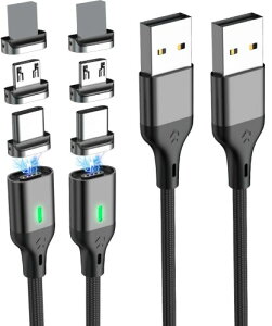 }Olbg [dP[u USB }[d f[^] 3in1 iPhone Type-C led USBC Micro }Olbg  ^Cvc イłP[u [d android Ή (2m*2)