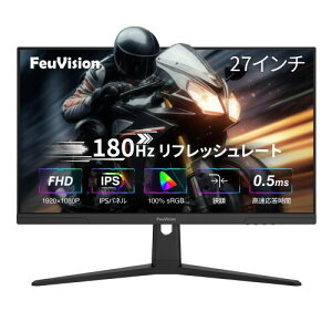 FeuVision Q[~Oj^[ 27C` 180Hz j^[ tHD IPSpl x0.5ms Adaptive SyncΉ pc j^[ 3Ӓz&^ px 100%sRGB u[Cgy PS5Ή 3Nۏ
