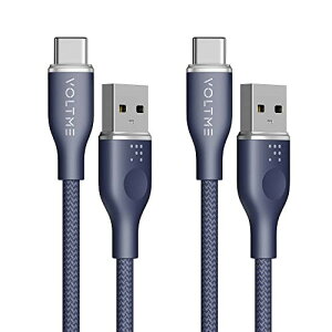 VOLTME USB Type C P[u ϋviC USB-C 2.0 P[u Quick Charge 3.0/2.0Ή 56KWX^ f[^] }[d ^Cvc P[u Xperia XZ XZ2A S9 S8ALG G5 G6 V20Ή u[ 1m
