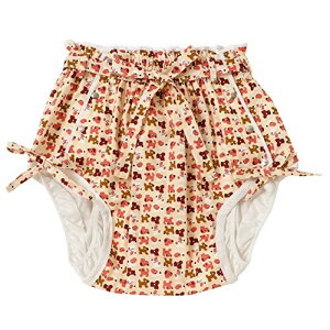 (ママミッケ) おむつカバー ホックおむつ 大人用 かわいい マジックテープ サイズ調整 快適 防水加工 紐あり (黄色、いぬ、紐, M)