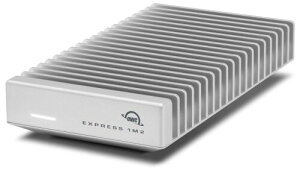 OWC Express 1M2 80G USB4 80Gb/s�Ή� M.2 NVMe SSD�p�|�[�^�u���O�t���P�[�X �o�X�p���[�쓮 �}���`OS/�}���`�f�o�C�X�Ή� �A�~�����b�g�I���W�i���}�j���A���t��