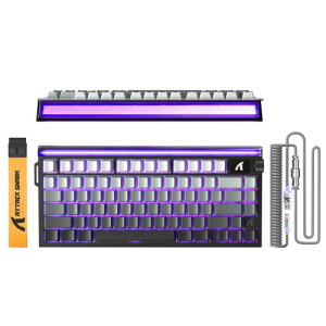 ATTACK SHARK R85HE �Q�[�~���O�L�[�{�[�h �L�� ���s�b�h�g���K�[ ���C�X�C�b�` 75%�z�� ���C�g�t���[������ 8000Hz�������|�[�����O���[�g 256K�X�L�������[�g RT0.005mm�����x���� �A���~�v���[