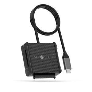 SETMSPACE SATA USBC 3.0ϊP[u 2.5C`n[hfBXNhCuHDD SSD SATA USB TYPC CϊP[u5Gbps PCAPCA~jPCAMacbookAm[gPCȂ̃foCXɎgp-1M