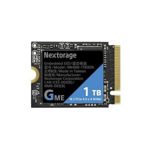 Nextorage lNXg[W [J[ 1TB SSD M.2 2230 PCIe Gen4.0 x 4 NVMe 1.4 ő]x 7,400MB/s PCIe Gen4.0 x 4 NVMe 1000GB oCQ[@ Surface mFς NN4ME-1TB3DN/GNE