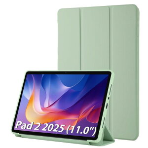 Simpeak Xiaomi Redmi Pad 2 11'' 2025 �Ή� �P�[�X �S�ʕی�J�o�[ ����PU���U�[��TPU ���^ ���y�� �I�[�g�X���[�v�@�\�t�� �O�܃X�^���h ���b�h�~�[�p�b�h2 �^�u���b�g �ی�P�[�X,���C�g�O���[