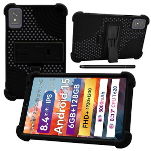 for SVITOO MOMO8 / FPD CP08-J1 �ی�P�[�X Svotoo �^�u���b�g 8.4�C���` 2025�N�p�ی�P�[�X �J�o�[ ���^ �X�^���h�\ �ʋC���Ɨ�p���J�o�[ �ϏՌ� �ی�J�o�[+�^�b�`�y��(�u���b�N)