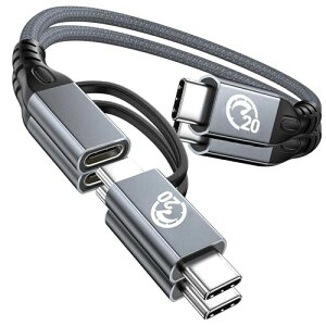 240W USB-C & USB-C P[u Z0.2MUSBC P[u 3in1 [dP[u USB 3.2 Gen 2X2 20Gbpsf[^] PD3.1}[d Type C to C&Type-C P[u 4K/60Hzfo͂ iPhone16/15/MacBook Pro/Galaxy S25
