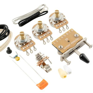 Musiclily Pro �X�g���g�M�^�[�p�z���L�b�g �C���|�[�gStrat SSS�G���L�M�^�[�p 5WAY �X�C�b�`�ƃ|�b�g250k[�I�[��] 2A1B�J�[�u �~���K�i