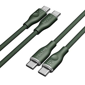 VOLTME USBC usb-c P[u ϋviC USB-C 2.0 P[u USB PDΉ/ϋv 60WΉ f[^] }[d MacBook Pro iPad Pro/Air GalaxyΉ O[ 1m