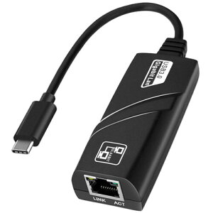 �L�� LAN �A�_�v�^�[ Type C RJ45 �C�[�T�l�b�g �A�_�v�^�[ USB C to RJ45 �M�K�r�b�g�C�[�T�l�b�g �R�l�N�^�[�i�I�X�����X�j10/100/1000Mbps ���� �u���b�N �݊�MacBook Pro MacBook Air iPad Pro ChromeBook Switch