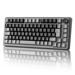 YUNZII RT75 �Q�[�~���O�L�[�{�[�h ���{��z�� ���s�b�h�g���K�[ ���C�����X 75%���C�A�E�g �z�[���Z���T�[���C�X�C�b�` �L��8000Hz�|�[�����O���[�g �O���[�h (�L��/2.4G/Bluetooth)�Ή� �m�u�t