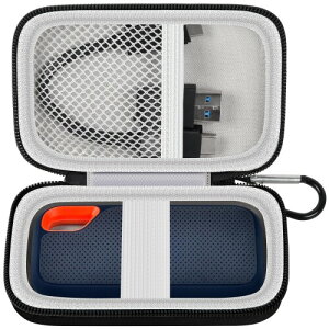 GWCASE �P�[�X �K�p����� SanDisk SSD Extreme 1TB/2TB/4TB/500GB �Ή� �h�Ռ��ی�P�[�X �ʋ�/���s�p �w���E�r�W�l�X�}������ ���[�p�b�N�̂� ��p�ی���[�g�їp (�{�b�N�X�̂�) - �^����