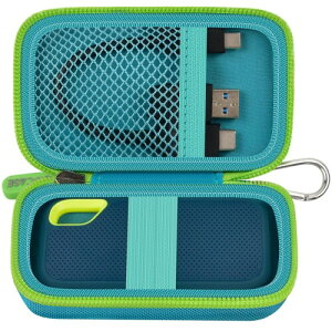 GWCASE �P�[�X �K�p����� SanDisk SSD Extreme 1TB/2TB/4TB/500GB �Ή� �h�Ռ��ی�P�[�X �ʋ�/���s�p �w���E�r�W�l�X�}������ ���[�p�b�N�̂� ��p�ی���[�g�їp (�{�b�N�X�̂�) - �Z���ΐF