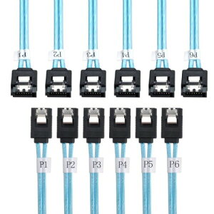 Chenyang SAS 4 SATA 7s IX zXg4 SATA 7s IX^[Qbg n[hfBXN 6Gbps f[^T[o[ RAID P[u 50cm (u[ 6 SATA)