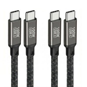 USB Type C �P�[�u�� 0.5m �Z�� 2�{�Z�b�g Popolier PD�Ή� ���ϋv�i�C�����҂� 480Mbps�f�[�^�]�� �X�}�[�g�t�H���E�^�u���b�g�E�m�[�gPC�E�Q�[���@�Ȃ� ���L���^�C�vC�@��ɑΉ�