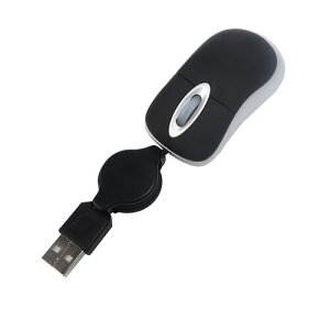 �}�E�X�L�� �����^ �P�[�u������莮 �L�k�}�E�X �P�[�u�����[�^ S�T�C�Y USB�L�� �~�j ���w�� �R���p�N�g �q���p ������ �g�їp PC�m�[�g�p�\�R�� Windows/Mac�Ή� (�u���b�N)