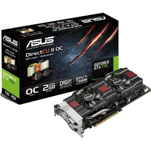 ASUSTeK NVIDIA GTX770�`�b�v�Z�b�g �I���W�i��FAN�uDirectCuII�v���ڃO���t�B�b�N�J�[�h GTX770-DC2OC-2GD5