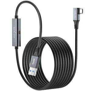 ULT-WIIQ NP[u 7M USB A to USB C VR P[uAUSB 3.0 5Gbps f[^] Type C P[up̓Ɨ[d|[gAMeta Oculus Quest 2 Pico ANZTуQ[ PC Steam VR ƌ݊
