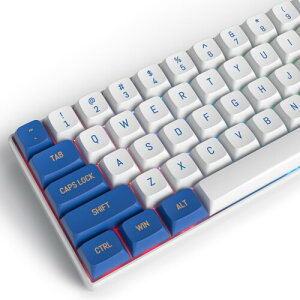 Ussixchare White & Blue 118 �L�[�L���b�v�Z�b�g�ACSA �v���t�@�C���J�X�^���L�[�L���b�v PBT �_�u���V���b�g ANSI ���C�A�E�g�L�[�{�[�h�ACherry/Gatron MX �X�C�b�`�p���J�j�J���Q�[�~���O�L�[�{�[